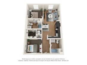 Two Bedroom MFTE B320 floor plan